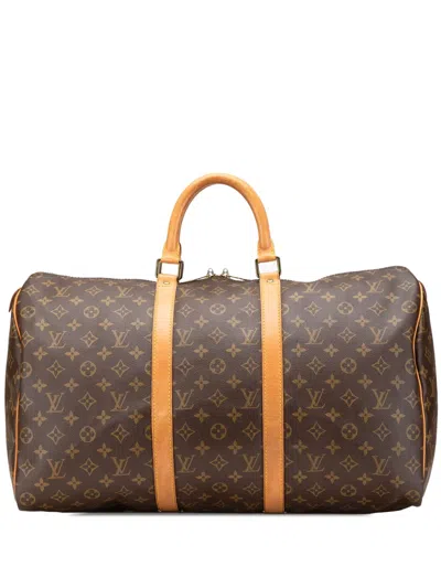 Pre-owned Louis Vuitton 1990 Monogram Keepall 50 Travel Bag