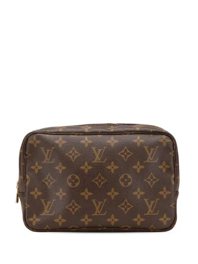 Pre-owned Louis Vuitton 1990 Monogram Trousse Toilette 23 Clutch Bag
