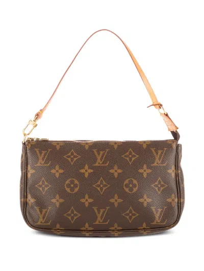 Pre-owned Louis Vuitton 1990 Pochette Shoulder Bag In Brown