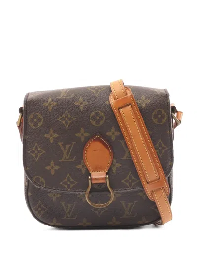 Pre-owned Louis Vuitton 1990 Sun Crew Pm Shoulder Bag In Brown
