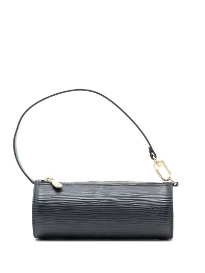 Pre-owned Louis Vuitton 1990-2010 Epi Pochette Papillon Handbag In Black