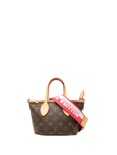 Pre-owned Louis Vuitton 1990-2010 Monogram Neverfull Bb Satchel In Brown