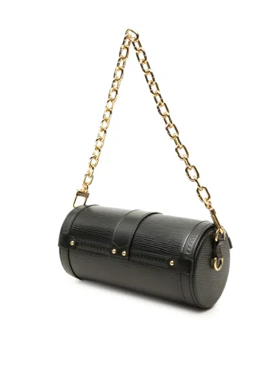 Pre-owned Louis Vuitton 1990-2020 Epi Papillon Trunk Satchel In Black