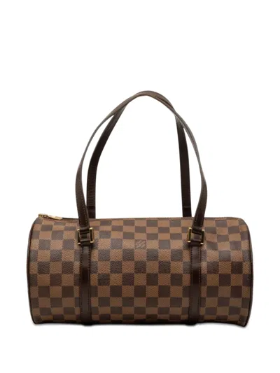 Pre-owned Louis Vuitton 1990-2026 Damier Ebene Papillon 30 Handbag In Brown