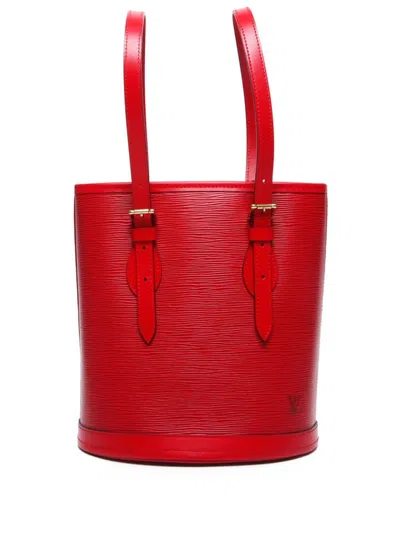 Pre-owned Louis Vuitton 1990s Bucket Pm Handbag In レッド