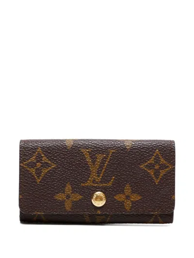 Pre-owned Louis Vuitton 1990s Monogram Multicles Key Case In Brown