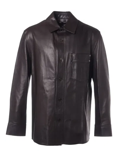 Pre-owned Louis Vuitton 1990s Pocket-detail Leather Jacket In Black