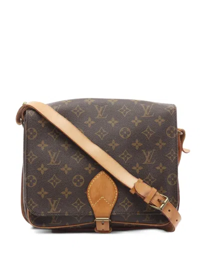 Pre-owned Louis Vuitton 1991 Cartouchière Gm Shoulder Bag In Brown
