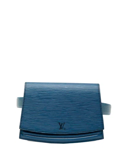Pre-owned Louis Vuitton 1991 Epi Tilsitt Belt Bag In Blue
