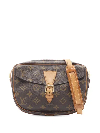 Pre-owned Louis Vuitton 1991 Monogram Jeune Fille Pm Crossbody Bag In Brown