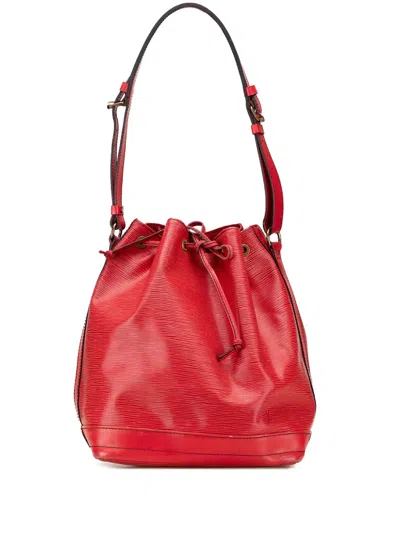 Pre-owned Louis Vuitton 1992 Epi Noe Gm Bucket Bag In Red