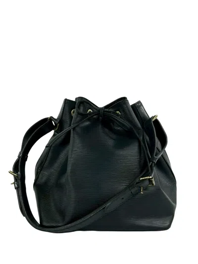 Pre-owned Louis Vuitton 1992 Epi Petit Noe Bucket Bag In Black