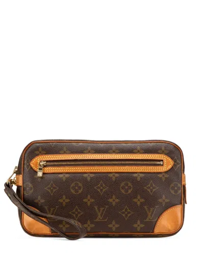 Pre-owned Louis Vuitton 1992 Monogram Marly Dragonne Gm Clutch Bag