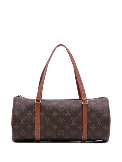 Pre-owned Louis Vuitton 1992 Monogram Papillon 30 Handbag In Brown