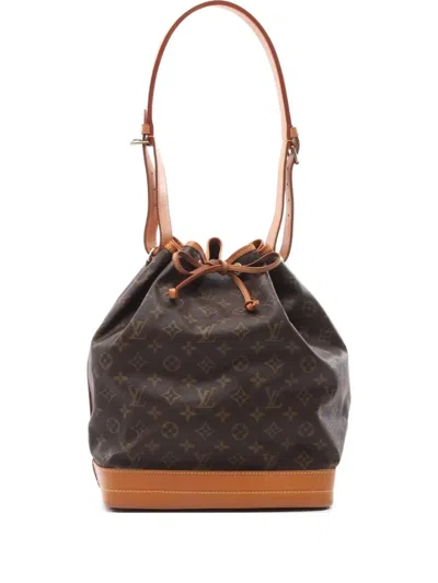 Pre-owned Louis Vuitton 1992 Noe Bucket Bag In Brown