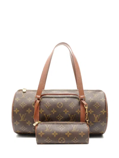 Pre-owned Louis Vuitton 1992 Papillon 30 Handbag In Brown