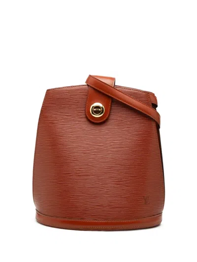 Pre-owned Louis Vuitton 1993 Epi Cluny Shoulder Bag In Brown