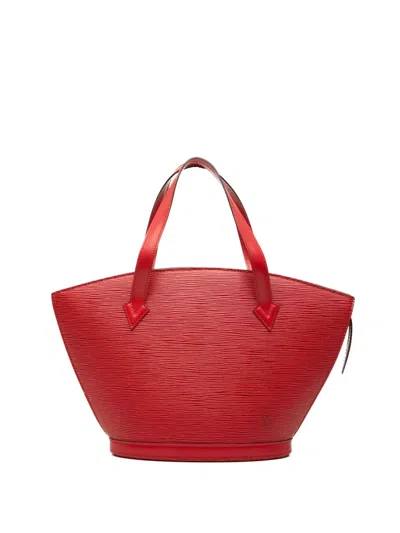 Pre-owned Louis Vuitton 1993 Epi Saint Jacques Pm Short Strap Handbag In Red
