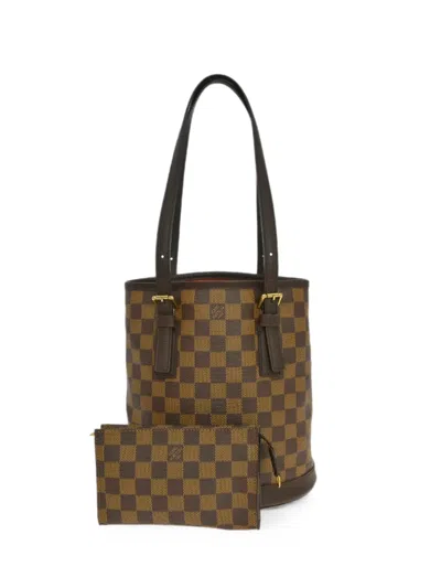 Pre-owned Louis Vuitton 1993 Marais Tote Bag In Brown