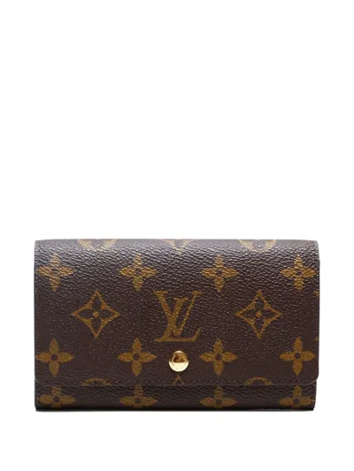 Pre-owned Louis Vuitton 1993 Monogram Canvas Button Wallet