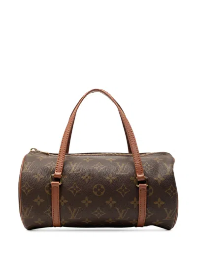 Pre-owned Louis Vuitton 1993 Monogram Papillon 26 Handbag In Brown