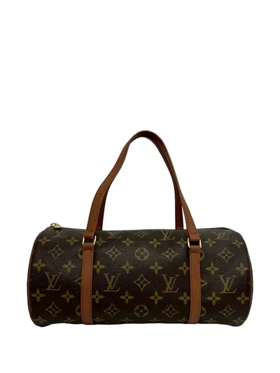 Pre-owned Louis Vuitton 1993 Monogram Papillon 30 Handbag In Brown