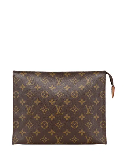 Pre-owned Louis Vuitton 1993 Monogram Toiletry Pouch 26 Clutch Bag
