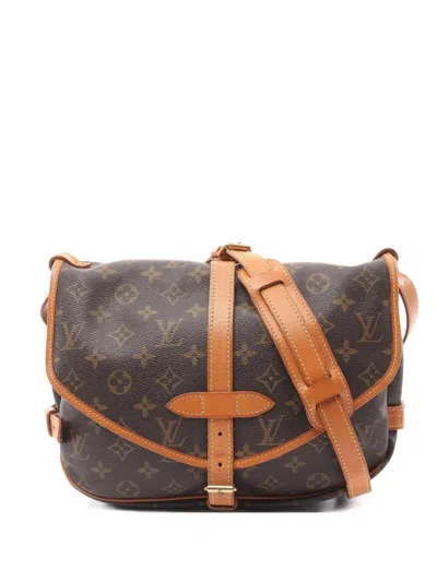 Pre-owned Louis Vuitton 1993 Saumur 30 Handbag In Brown