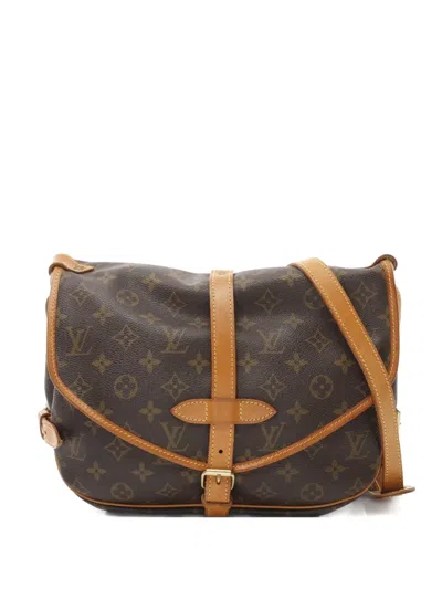 Pre-owned Louis Vuitton 1993 Saumur 30 Shoulder Bag In Brown