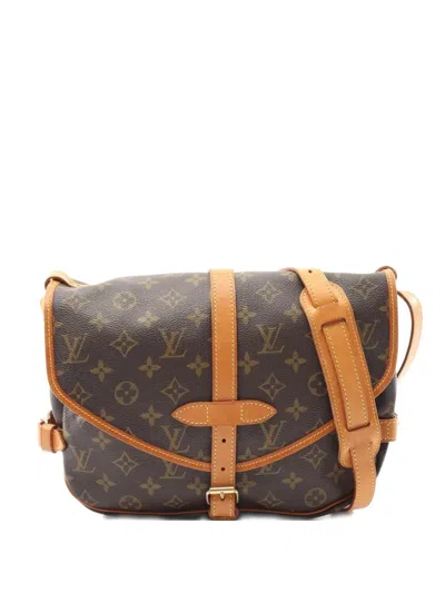 Pre-owned Louis Vuitton 1993 Saumur 30 Shoulder Bag In Brown
