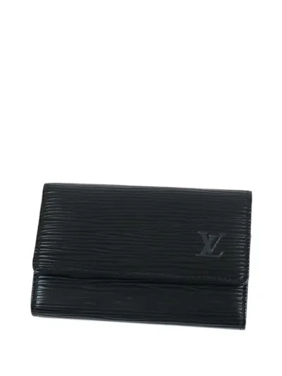 Pre-owned Louis Vuitton 1994 Epi 6 Key Holder In Black