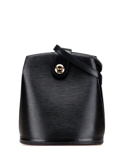 Pre-owned Louis Vuitton 1994 Epi Cluny Shoulder Bag In Black