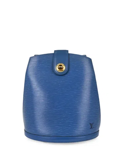Louis Vuitton 1994 Epi Cluny Shoulder Bag In Blue