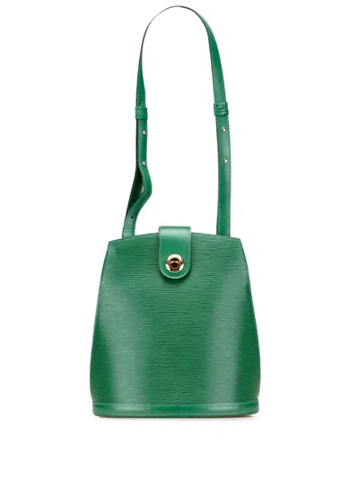 Pre-owned Louis Vuitton 1994 Epi Cluny Shoulder Bag In Green