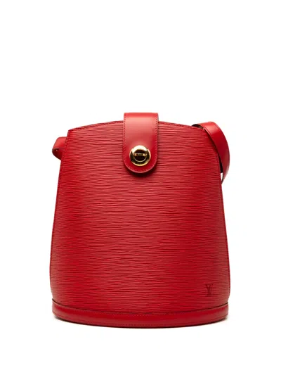 Pre-owned Louis Vuitton 1994 Epi Cluny Shoulder Bag In Red