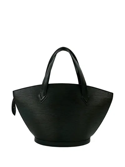 Pre-owned Louis Vuitton 1994 Epi Saint Jacques Pm Short Strap Handbag In Black
