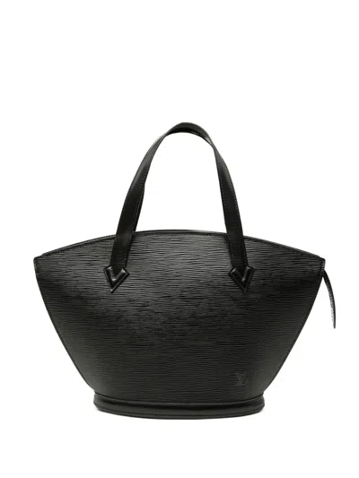 Pre-owned Louis Vuitton 1994 Epi Saint Jacques Pm Short Strap Handbag In Black