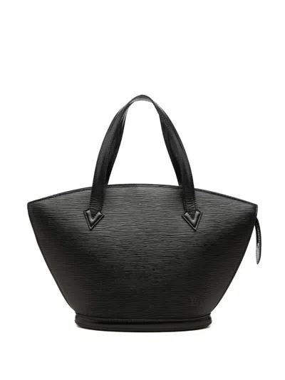 Pre-owned Louis Vuitton 1994 Epi Saint Jacques Pm Short Strap Handbag In Black
