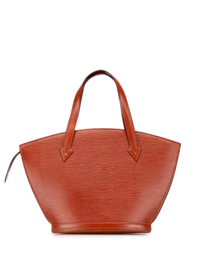Pre-owned Louis Vuitton 1994 Epi Saint Jacques Pm Short Strap Handbag In Brown