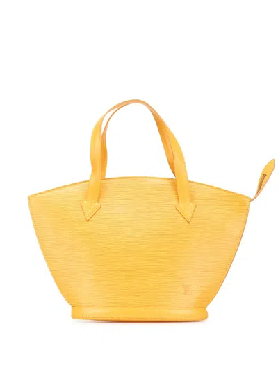 Pre-owned Louis Vuitton 1994 Epi Saint Jacques Pm Short Strap Handbag In Yellow