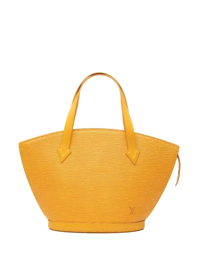 Pre-owned Louis Vuitton 1994 Epi Saint Jacques Pm Short Strap Handbag In Yellow