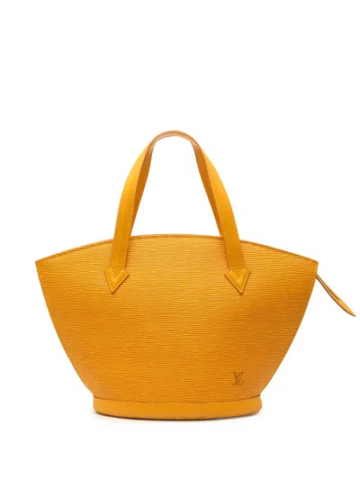 Pre-owned Louis Vuitton 1994 Epi Saint Jacques Pm Short Strap Handbag In Yellow
