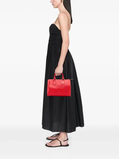 Pre-owned Louis Vuitton 1994 Epi Speedy 25 Boston Bag In Red