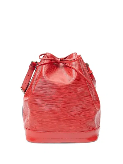 Louis Vuitton 1994 Gm Noe Epi-leather Bucket Bag In Red