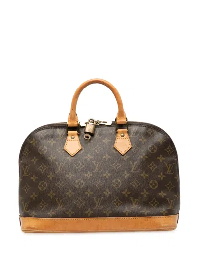 Pre-owned Louis Vuitton 1994 Monogram Alma Pm Handbag In Brown
