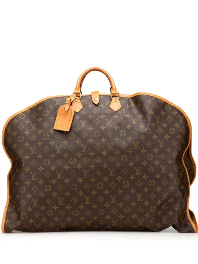 Pre-owned Louis Vuitton 1994 Monogram Housse Porte Habits Garment Cover Travel Bag