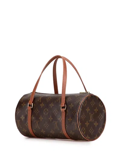 Pre-owned Louis Vuitton 1994 Monogram Papillon 26 Handbag In Brown