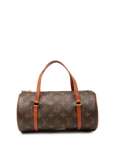 Pre-owned Louis Vuitton 1994 Monogram Papillon 26 Handbag In Brown
