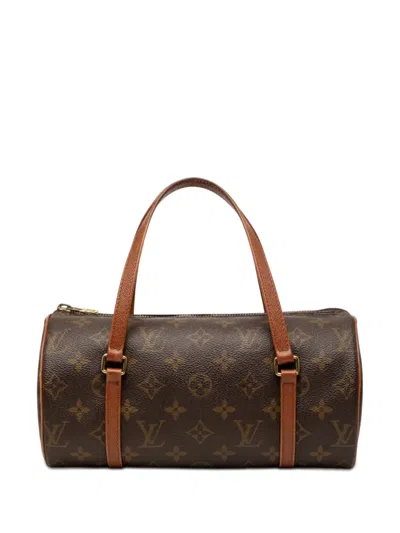 Pre-owned Louis Vuitton 1994 Monogram Papillon 26 Handbag In Brown