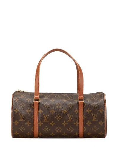Pre-owned Louis Vuitton 1994 Monogram Papillon 30 Handbag In Brown